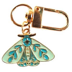 Beautiful moth / butterfly Keyring/Handbag Charm