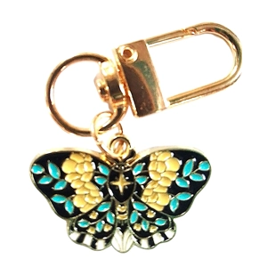 Beautiful moth / butterfly Keyring/Handbag Charm