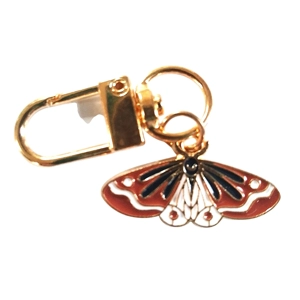 Beautiful moth / butterfly Keyring/Handbag Charm
