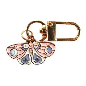 Beautiful moth / butterfly Keyring/Handbag Charm