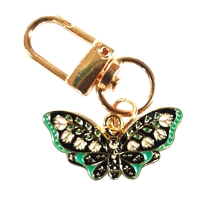 Beautiful moth / butterfly Keyring/Handbag Charm