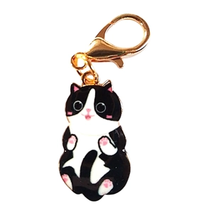 Beautiful Cute cat Keyring/Handbag Charm with pawsitive cat card