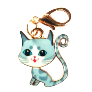 Beautiful Cute kitten whimsical Keyring/Handbag Charm