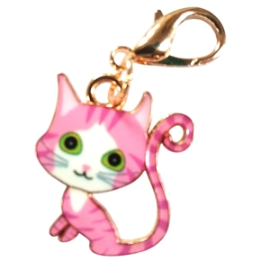 Beautiful Cute kitten whimsical Keyring/Handbag Charm