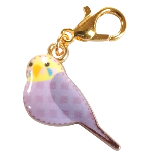 Budgerigar Budgie bird Keyring/Handbag Charm