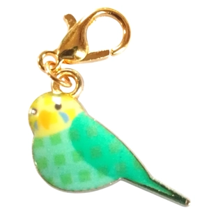 Budgerigar Budgie bird Keyring/Handbag Charm