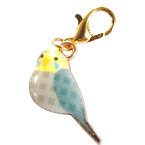 Budgerigar Budgie bird Keyring/Handbag Charm