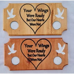 Memorial candle holder