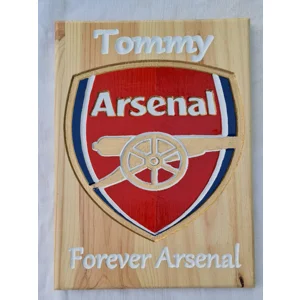 Carved & painted Football Plaques