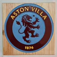 Carved & painted Football Plaques