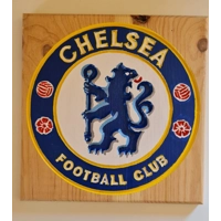 Carved & painted Football Plaques