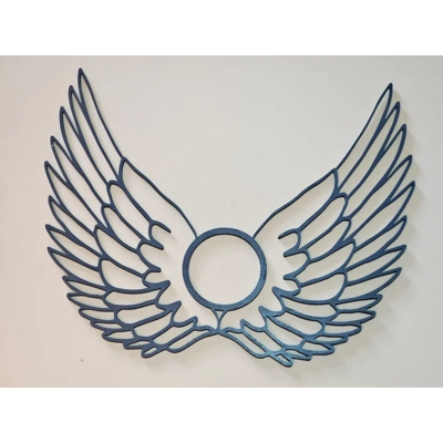 Angel wings wooden plaque