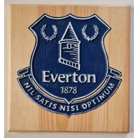 Carved & painted Football Plaques