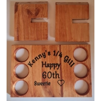 Wooden shot table x6