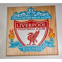 Carved & painted Football Plaques
