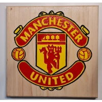 Carved & painted Football Plaques