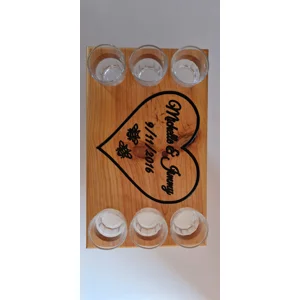 Wooden shot table x6