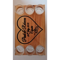 Wooden shot table x6