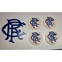 Carved & painted Football Plaques