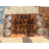 Wooden shot table x6