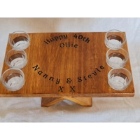 Wooden shot table x6