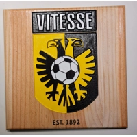 Carved & painted Football Plaques