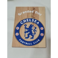 Carved & painted Football Plaques