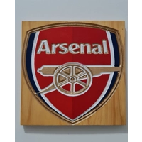 Carved & painted Football Plaques