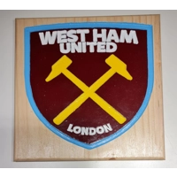 Carved & painted Football Plaques