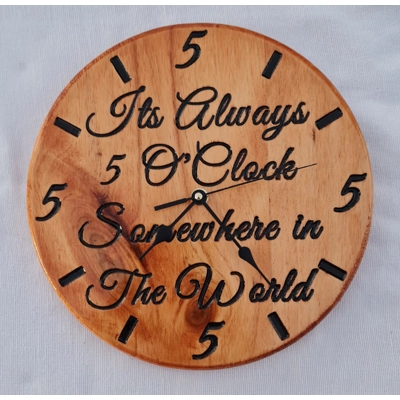 Its always 5 o´clock somewhere wall clock