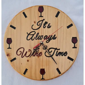 Wine Time Wall Clock