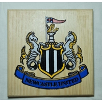 Carved & painted Football Plaques