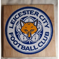 Carved & painted Football Plaques
