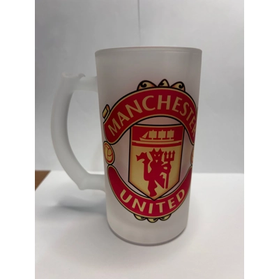 Manchester United fc beer stein/glass Manchester United fc beer stein/glass
