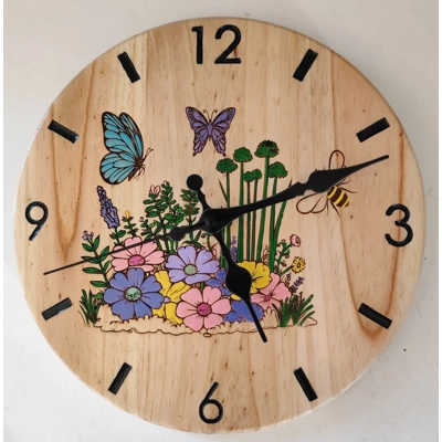 Flowers/Butterfly clocks
