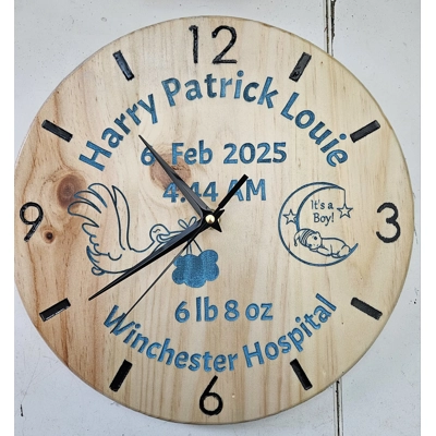 Birth details clock