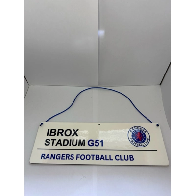 Rangers FC stadium sign