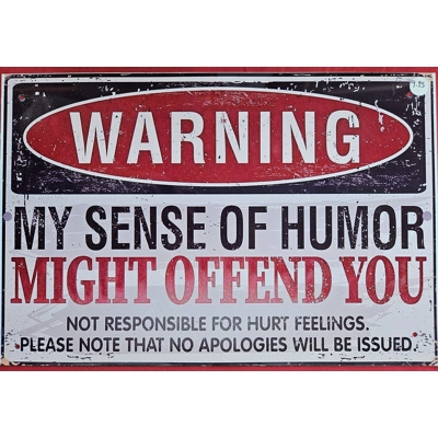 Warning humor