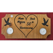 50th anniversary candle holder