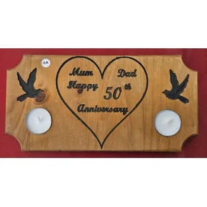 50th anniversary candle holder