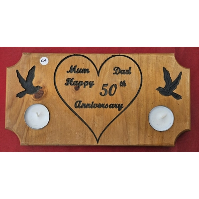 50th anniversary candle holder