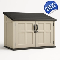 Large Double Door Outdoor Storage Cabinet with 1200L Capac..