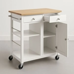 White kitchen cart