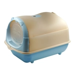 SMELL & SMILE Cat's Closed-Flock Cat Litter Box with Hood, Closed and Cover, SMELL & SMILE Cat's Closed-Flock Cat Litter Box with Hood, Closed and Cover,