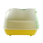 SMELL & SMILE Cat's Closed-Flock Cat Litter Box with Hood, Closed and Cover, SMELL & SMILE Cat's Closed-Flock Cat Litter Box with Hood, Closed and Cover,