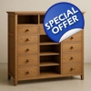 Natural oak sideboard