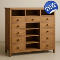 Natural oak sideboard