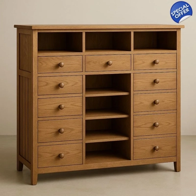 Natural oak sideboard