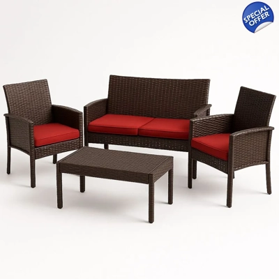 Rattan garden furniture set