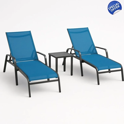 Garden set with 2 sun loungers Garden set with 2 sun loungers